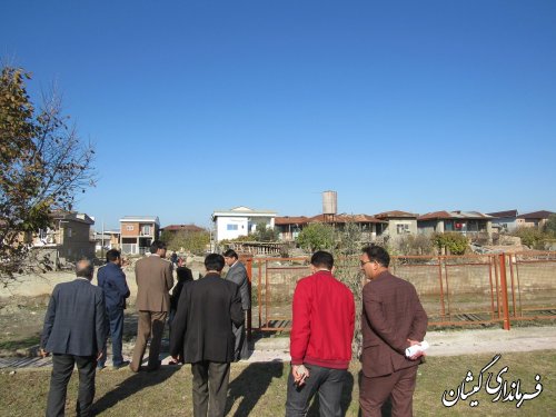 بازدید فرماندار گمیشان و مدیر کل بانوان و خانواده ازپیشرفت فیزیکی پارک بانوان
