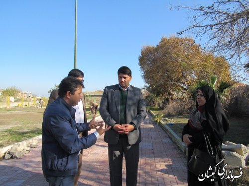 بازدید فرماندار گمیشان و مدیر کل بانوان و خانواده ازپیشرفت فیزیکی پارک بانوان