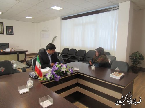 ملاقات عمومی فرماندار گمیشان با مردم شهرستان برگزار شد