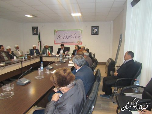 جلسه کارگروه تخصصی اجتماعی و فرهنگی شهرستان گمیشان برگزار شد