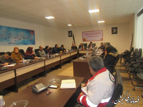 چهارمین  جلسه کارگروه بانوان و خانواده شهرستان گمیشان برگزار شد
