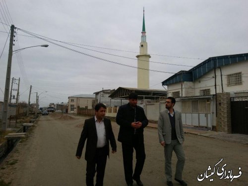 بازدید فرماندار گمیشان از پروژه های سطح شهر گمیش تپه