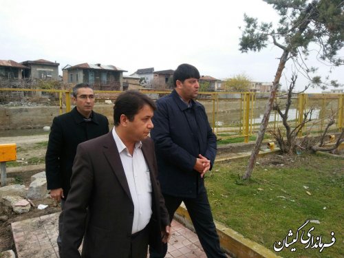 بازدید فرماندار گمیشان از پروژه های سطح شهر گمیش تپه