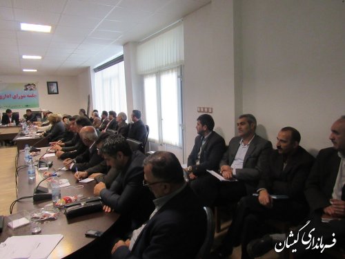 هشتمین جلسه شورای اداری شهرستان گمیشان برگزار شد