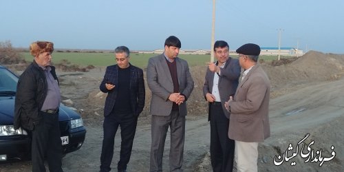 بازدید فرماندار گمیشان و رئیس سازمان جهاد کشاورزی از مزارع سطح شهرستان