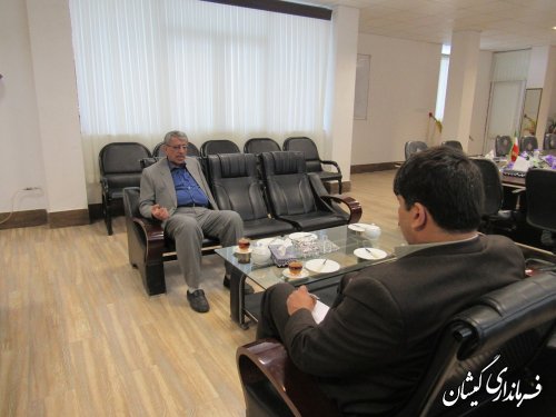 مدیر کل آموزش و پرورش استان با فرماندار گمیشان دیدار و گفتگو کرد