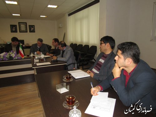 جلسه رسیدگی به وضعیت استعلامات و پروانه ساختمانی شرکت های سایت میگو گمیشان