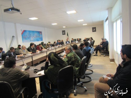 اولین جلسه ستاد بزرگداشت دهه فجر انقلاب اسلامی شهرستان گمیشان