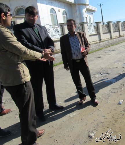 بازدید فرماندار گمیشان از روستاهای دهنه و توماجلر چارقلی