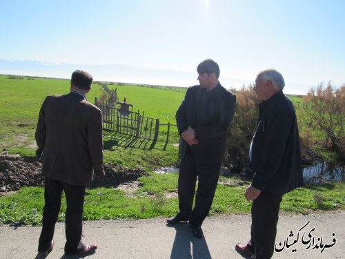 بازدید فرماندار گمیشان از روستاهای دهنه و توماجلر چارقلی