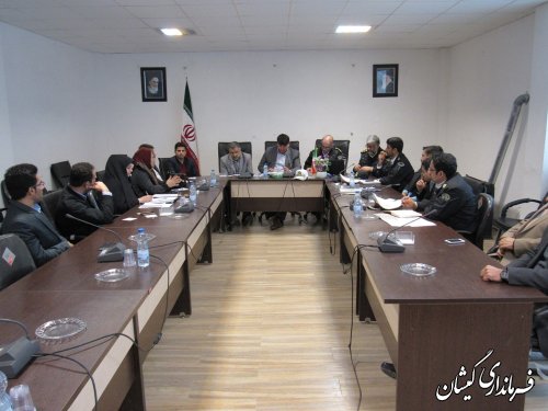 پنجمین جلسه شورای ترافیک شهرستان گمیشان برگزار شد