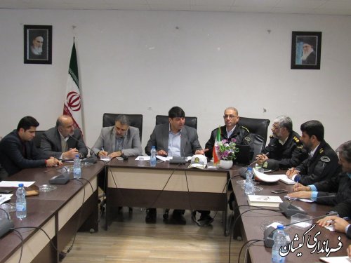 پنجمین جلسه شورای ترافیک شهرستان گمیشان برگزار شد