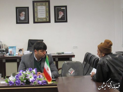 ملاقات عمومی فرماندار گمیشان با مردم شهرستان برگزار شد