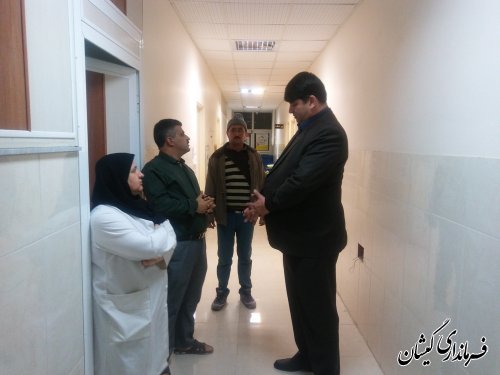 بازدید شبانه و سرزده فرماندار گمیشان از دستگاه های خدمات رسان
