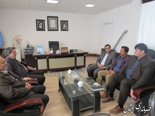 دیدار سرمایه گذار حوزه آبزی پروری با فرماندار گمیشان