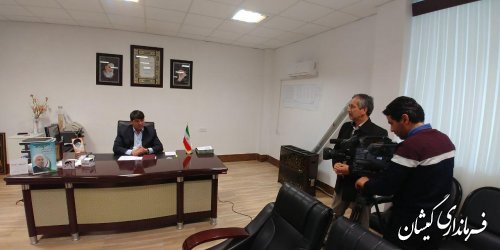 مصاحبه فرماندار گمیشان با برنامه تلویزیونی ترکمنی اولکام