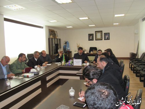 جلسه اضطراری شورای هماهنگی مدیریت بحران شهرستان گمیشان برگزار شد
