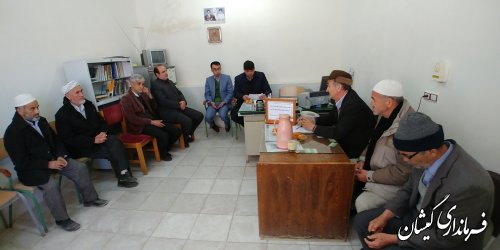 نشست صمیمی هیات اجرایی کانون بازنشستگان آموزش و پرورش با فرماندار گمیشان