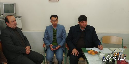 نشست صمیمی هیات اجرایی کانون بازنشستگان آموزش و پرورش با فرماندار گمیشان