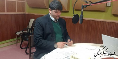 فرماندار گمیشان در برنامه زنده رادیویی روزنه حضور یافت