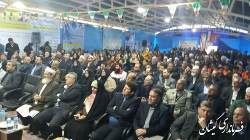مراسم متمرکز 63 پروژه عمرانی و اقتصادی شهرستان گمیشان برگزار شد