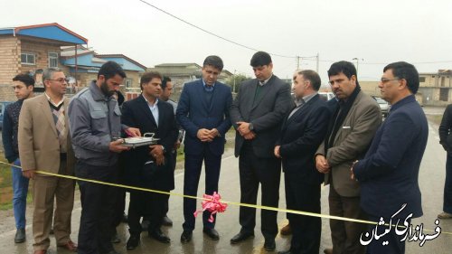 جاده گمیش تپه به ناردانلی و سیمین شهر افتتاح و به بهره برداری رسید