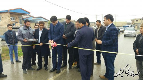 جاده گمیش تپه به ناردانلی و سیمین شهر افتتاح و به بهره برداری رسید
