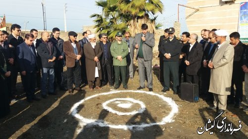 مراسم کلنگ زنی ساختمان اداری کمیته امداد امام (ره) گمیشان برگزار شد