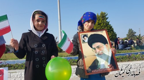 مراسم راهپیمایی یوم الله 22 بهمن در شهرستان گمیشان برگزار شد