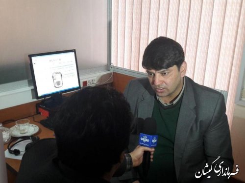 فرماندار گمیشان در یازدهمین برنامه مرکز سامد استان حضور یافت