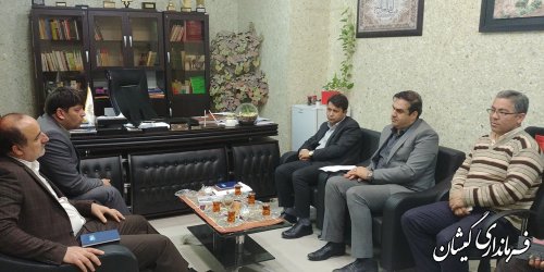 دیدار فرماندار گمیشان با مدیرکل کتابخانه های عمومی استان