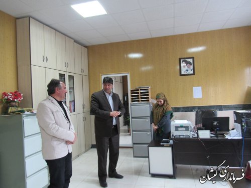 بازدید فرماندار گمیشان از شهرداری سیمین شهر