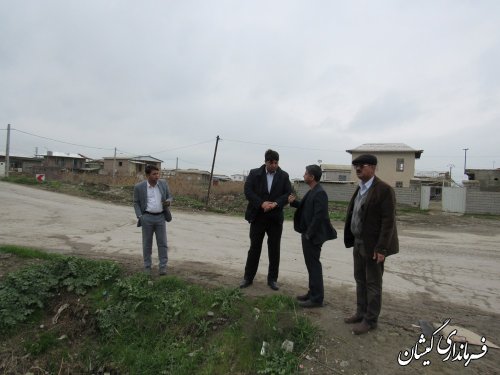 بازدید فرماندار گمیشان از کانال داخل شهر