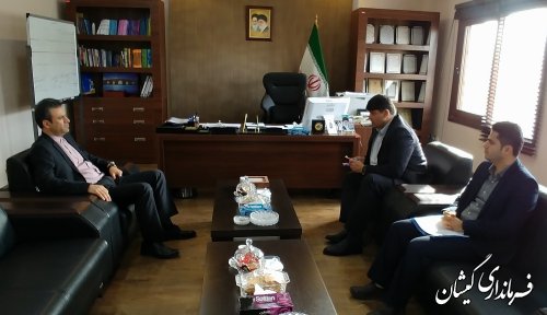 دیدار فرماندار گمیشان با رییس سازمان مدیریت و برنامه ریزی استان