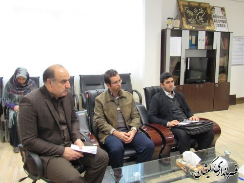 دیدار کارشناسان دفتر فنی میراث فرهنگی، صنایع دستی و گردشگری استان با فرماندار 