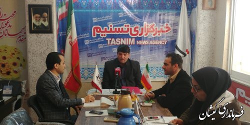 حضور فرماندار گمیشان در دفتر خبرگزاری تسنیم استان