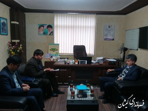 دیدار فرماندار گمیشان با مدیرکل منابع طبیعی و آبخیزداری استان