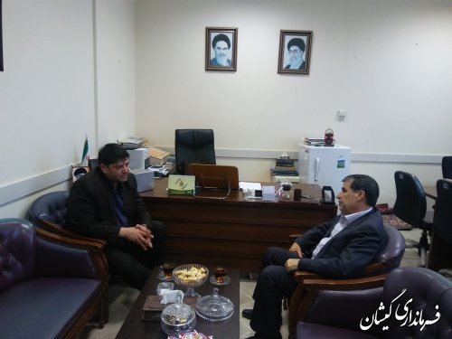 دیدار فرماندار گمیشان با مدیر کل امنیتی و انتظامی استانداری