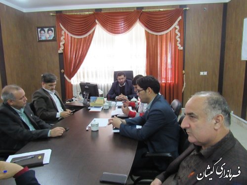 جلسه هماهنگی احداث مجتمع امدادی هلال احمر در شهرستان گمیشان برگزار شد