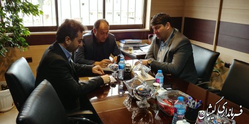 دیدار فرماندار گمیشان با مدیرعامل شرکت توزیع نیروی برق استان