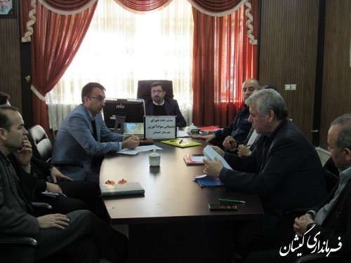 سومین جلسه شورای پشتیبانی سوادآموزی شهرستان گمیشان برگزار شد