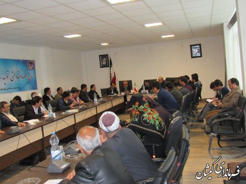 جلسه هماهنگی اجرای طرح منظومه روستایی در شهرستان گمیشان برگزار شد