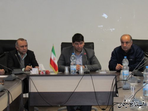 جلسه هماهنگی اجرای طرح منظومه روستایی در شهرستان گمیشان برگزار شد