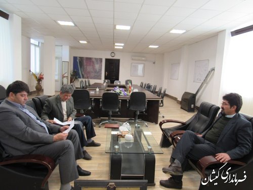 جلسه فرماندار گمیشان با سرمایه گذار حوزه سیلو