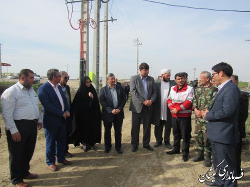 غرس نهال باحضور معاون هماهنگی امور عمرانی استاندار در ورودی شهر گمیش تپه