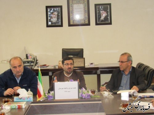 جلسه شورای ترافیک شهرستان گمیشان برگزار شد