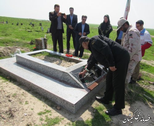 مراسم غبارروبی مزار مادران شهدای شهرستان گمیشان برگزار شد