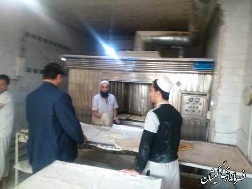 فرماندار گمیشان از نانوایی های سطح شهر گمیش تپه بازدید کرد