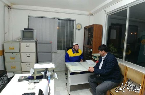 بازدید شبانه فرماندار از دستگاههای خدمات رسان در ساعت تحویل سال نو