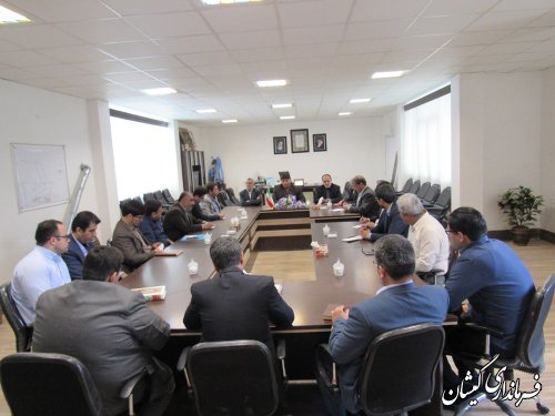 جلسه هماهنگی احداث آب شیرین کن در شهرستان گمیشان برگزار شد